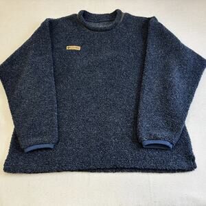 Columbia Sportswear Sherpa Sweatshirt Mens XL Blue Fleece Pullover Preppy Shirt